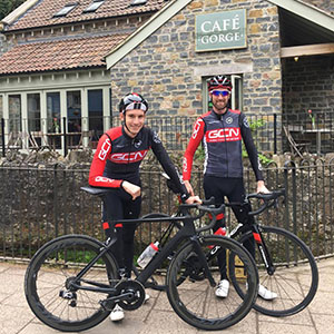 Global Cycling Network Simon Richardson and Daniel Lloyd visited Cafe Gorge today, to refuel.